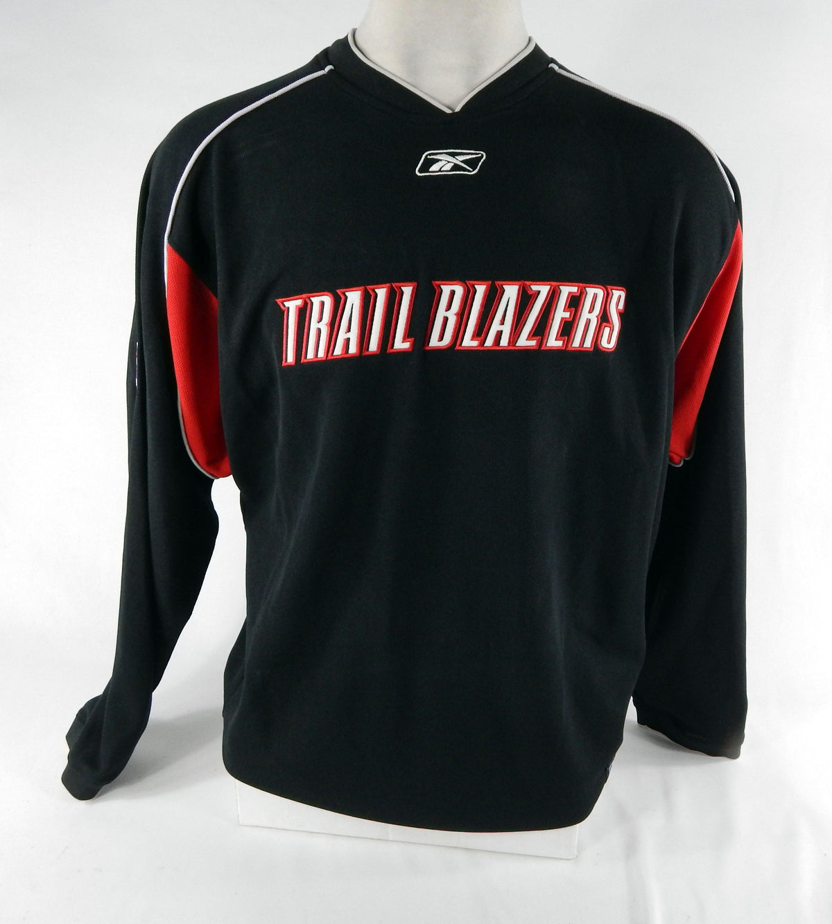 2000s Portland Trailblazers Game Issued Black Shooting Shirt L DP69829 Pic2