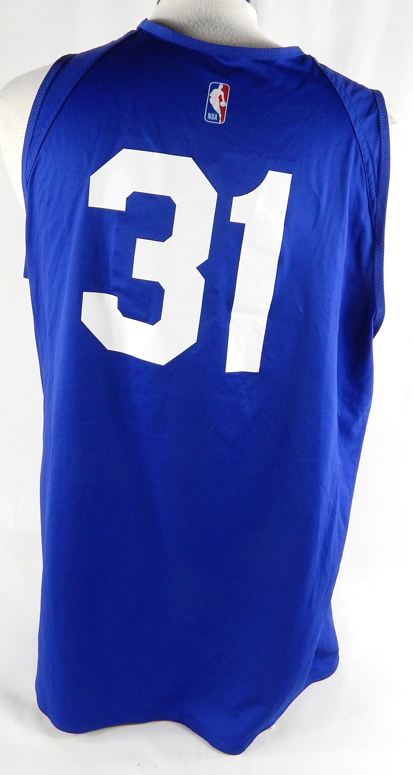 2023-25 Detroit Pistons #31 Game Used Blue Practice Jersey Henry Ford Patch XL 8 Pic2