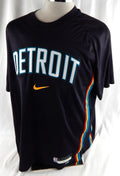 2025-26 Detroit Pistons Isaac Jones #13 Game Used Black Shooting Shirt City 9