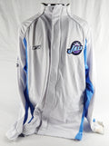 2000s Utah Jazz Game Issued White Warm Up Jacket XL 825