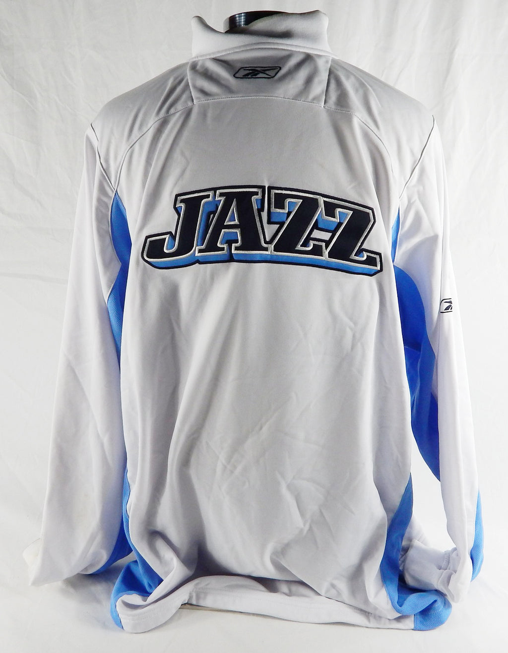 2000s Utah Jazz Game Issued White Warm Up Jacket XL 825 Pic2