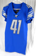 2019 Detroit Lions Johnathan Alston #41 Game Issued Blue Jersey 100 Patch 40 399