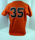 Bowling Green Falcons #35 Game Issued Orange Baseball Jersey 48 DP16741