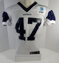 2018 Dallas Cowboys #47 Game Issued White Practice Jersey 48 99