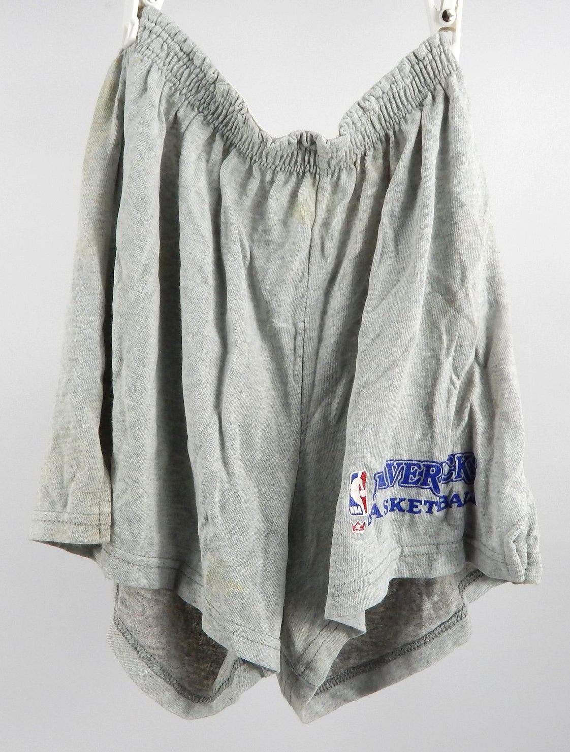 1990s Dallas Mavericks Team Issued Gray Compression Shorts XL 601
