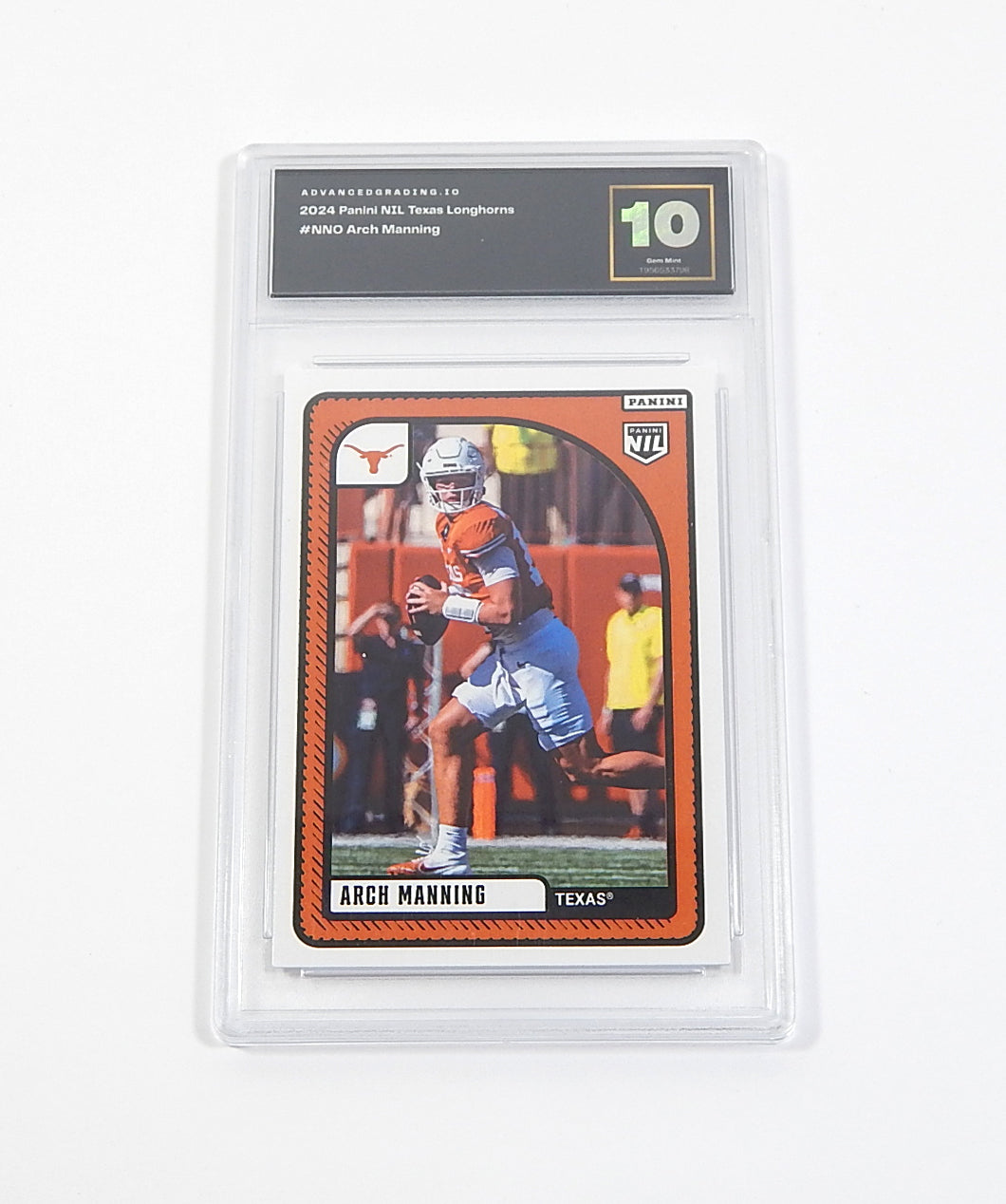 2024 Panini Instant NIL University of Texas Arch Manning RC Advanced Grading 10