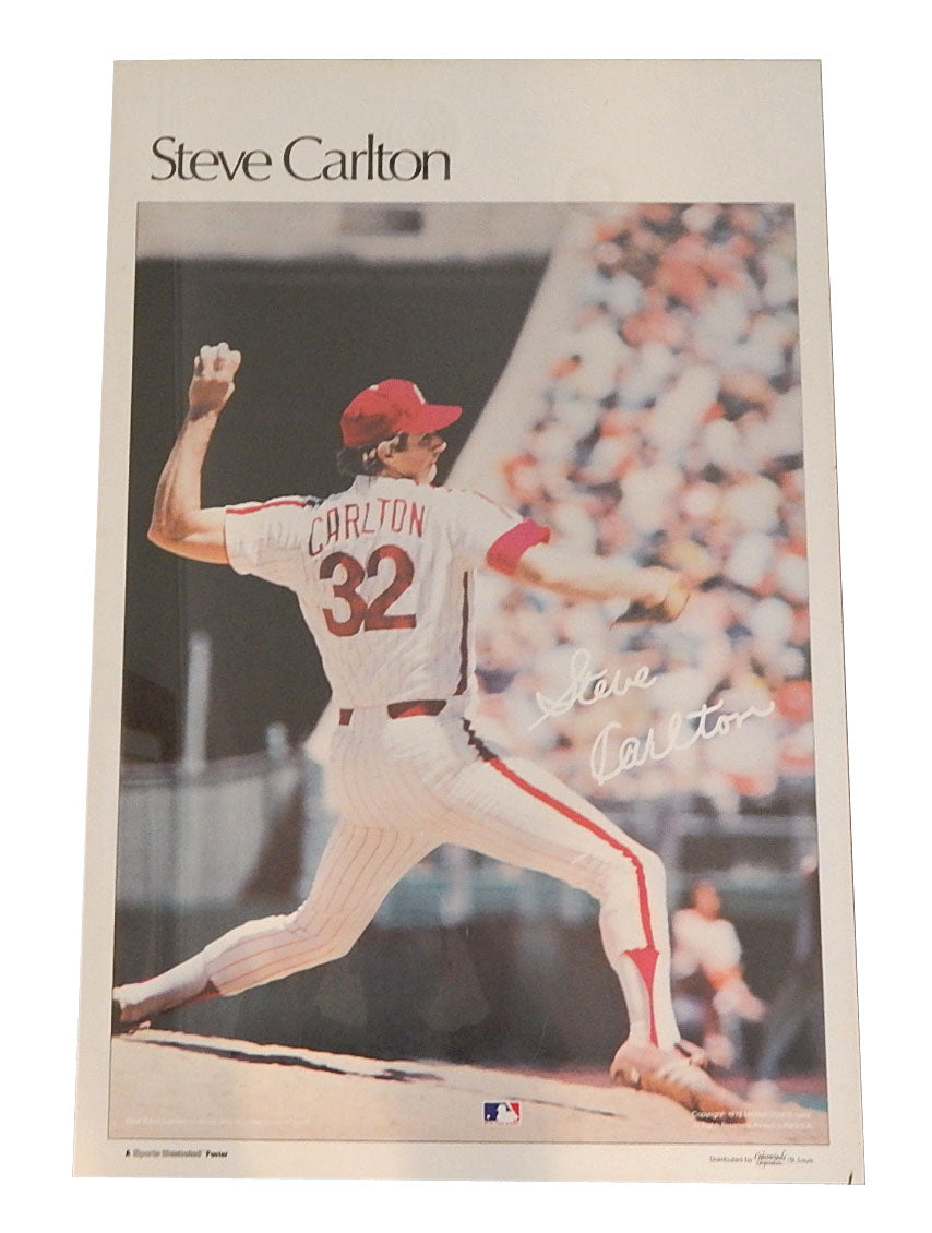 1978 Sports Illustrated Steve Carlton Poster Measures 24" X 36"