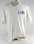 1994-95 Utah Jazz James Donaldson #54 Game Issued Pos Used White Training Shirt3