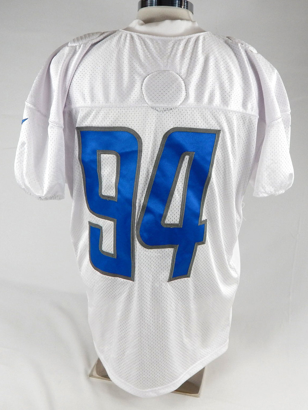 2022 Detroit Lions Benito Jones #94 Game Issued P Used White Practice Jersey 6 Pic2