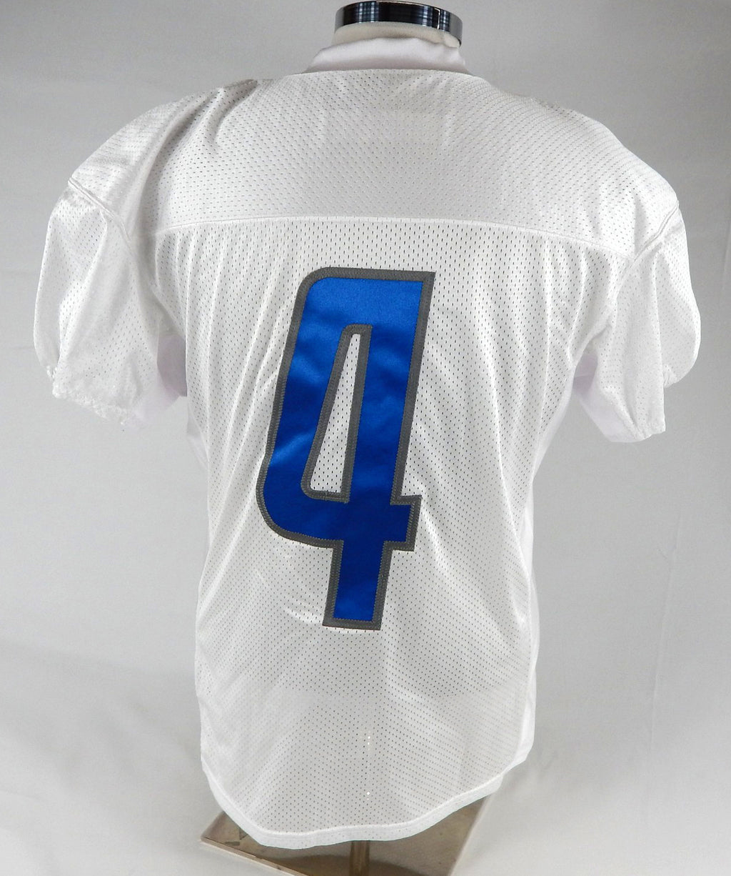 2017 Detroit Lions #4 Game Issued Pos Used White Practice Jersey 46 387 Pic2