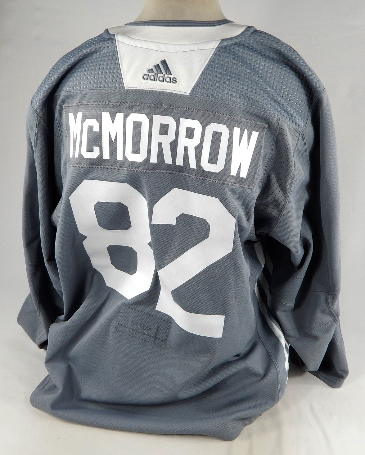 Buffalo Sabres Brendan McMorrow #82 Game Issued P Used Grey Practice Jersey 2024
