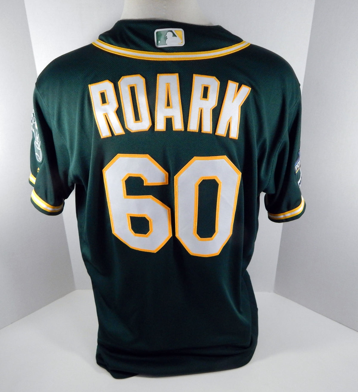 2019 Oakland A's Athletics Tanner Roark #60 Game Issued Green Jersey 150 PS P 28