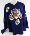 1990s Florida Panthers Chris Eade #72 Game Used Navy Practice Jersey 54 642