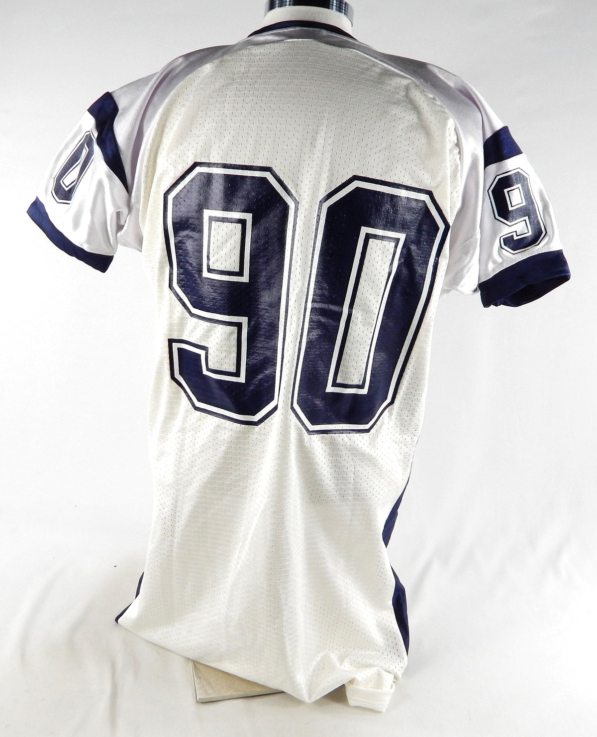 2000s Utah State Aggies #90 Game Issued White Jersey NP Removed XXL 074 Pic2
