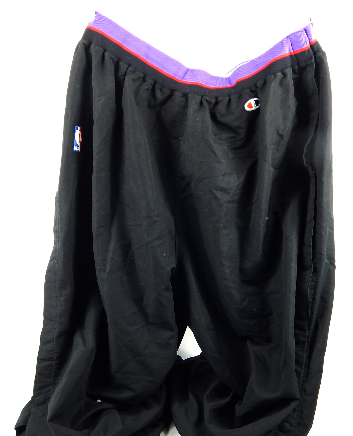 1995-96 Toronto Raptors #2 Game Used Black Warm Up Pants 50 609