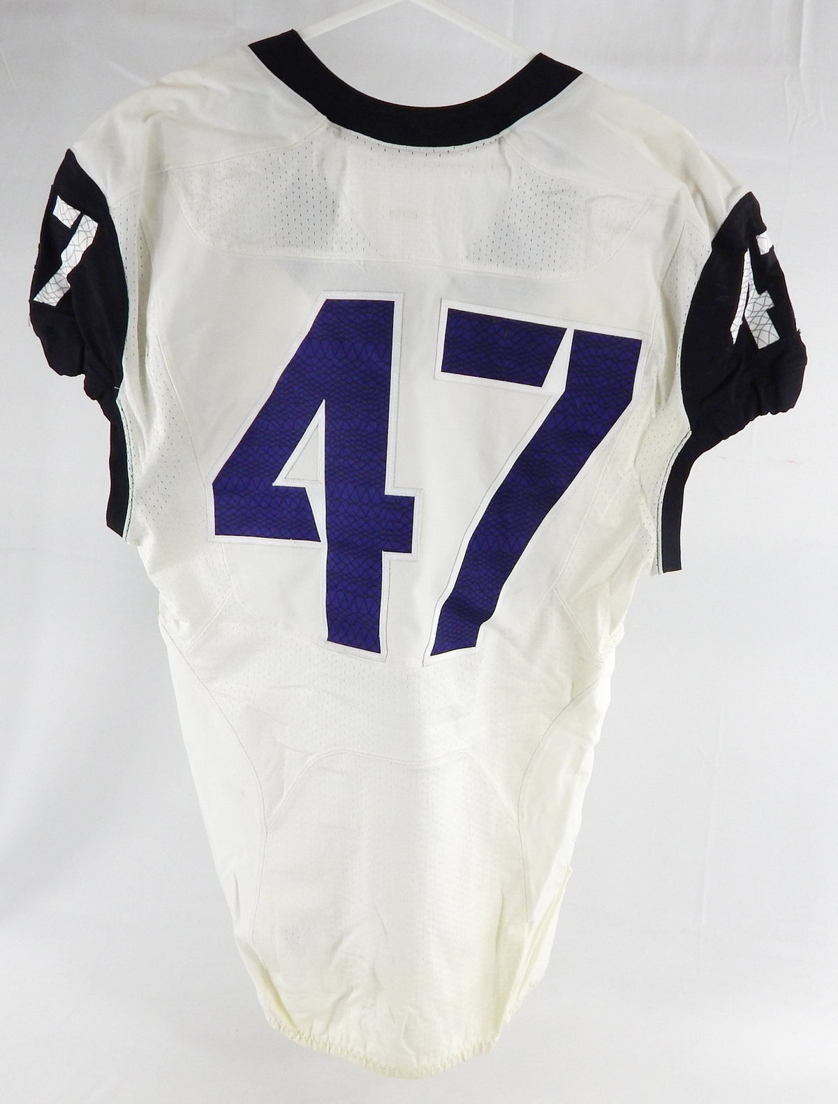 2014 Texas Christian TCU Frogs #47 Game Used White Jersey Football NP R 44 623 Pic2