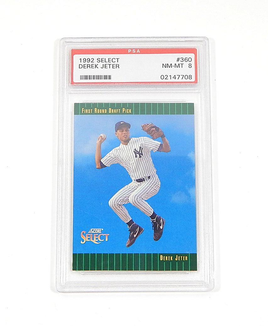 1993 Select Derek Jeter RC #360 Yankees PSA 8