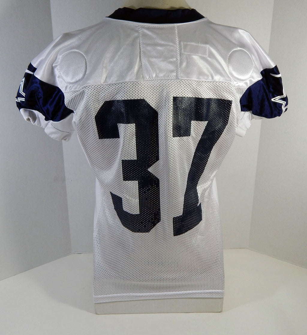 2018 Dallas Cowboys Donovan Wilson #37 Game Issued White Practice Jersey 5 Pic2