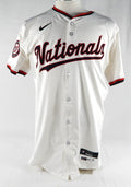 2024 Washington Nationals MacKenzie Gore #1 Game Issued Pos Used White Jersey 3