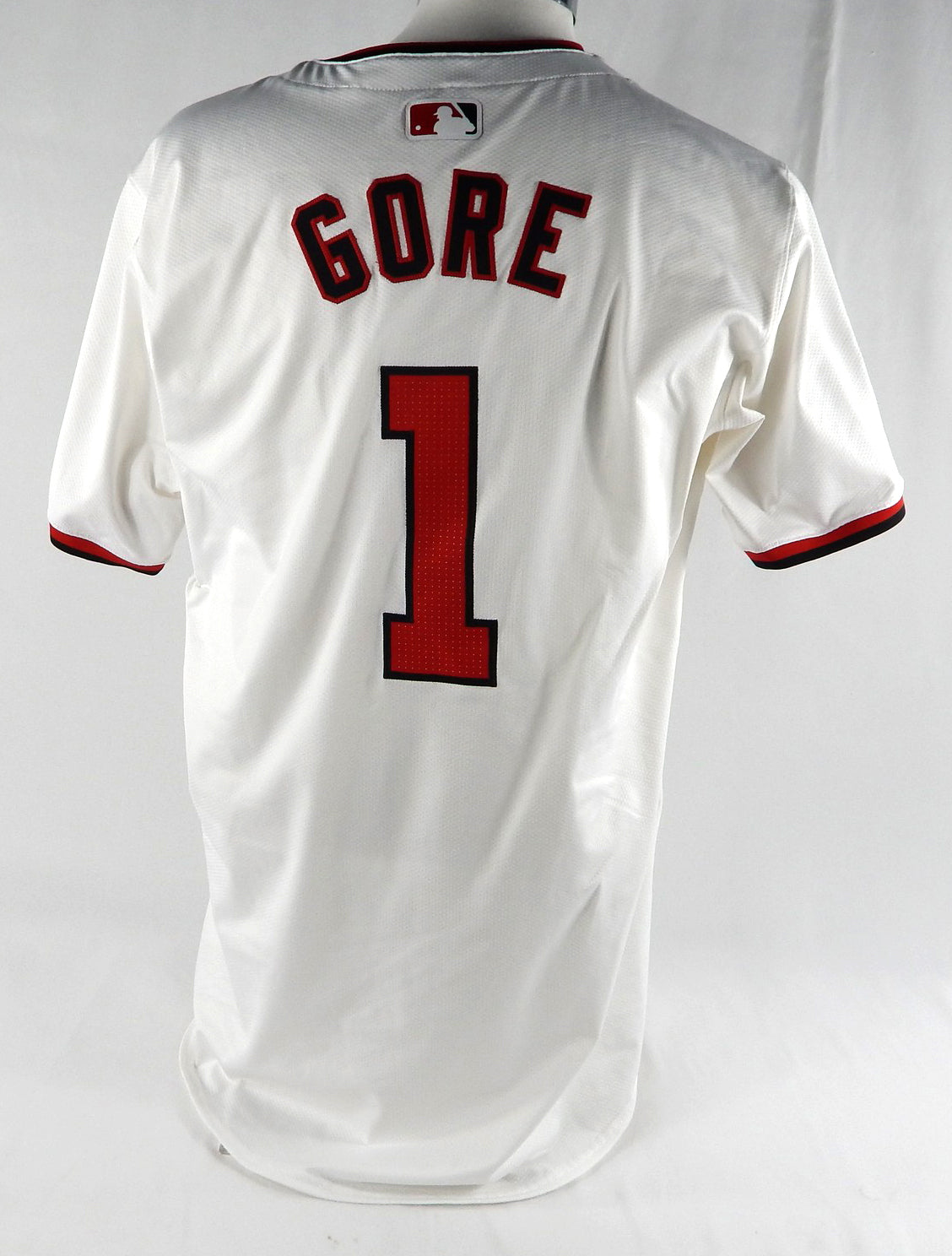 2024 Washington Nationals MacKenzie Gore #1 Game Issued Pos Used White Jersey 3 Pic2