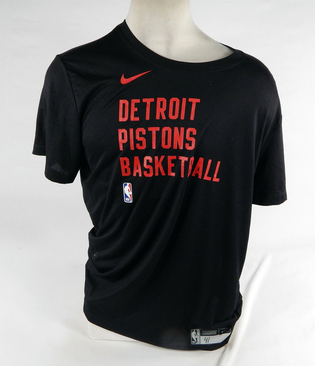 2023-24 Detroit Pistons Mike Muscala #41 Game Used Black Training Shirt XL 9