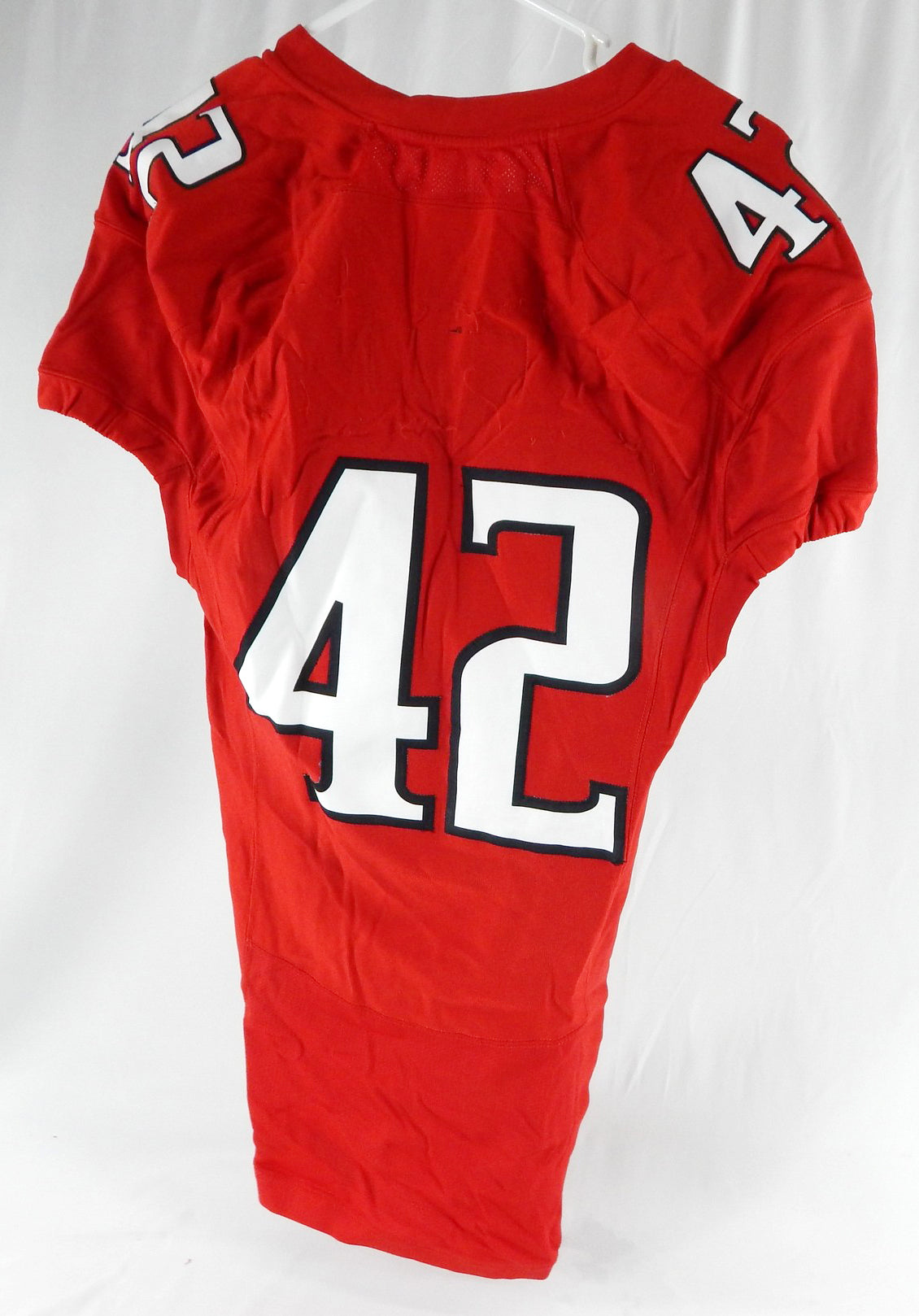 2015 Texas Tech Red Raiders #42 Game Used Red Jersey Football NP Rem 44 644 Pic2