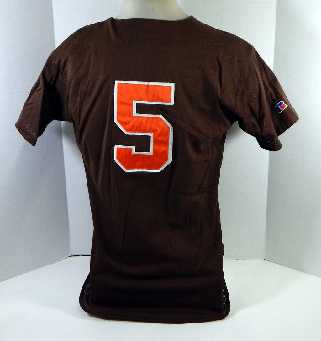 Bowling Green Falcons #5 Game Used Brown Baseball Jersey 44 DP16751