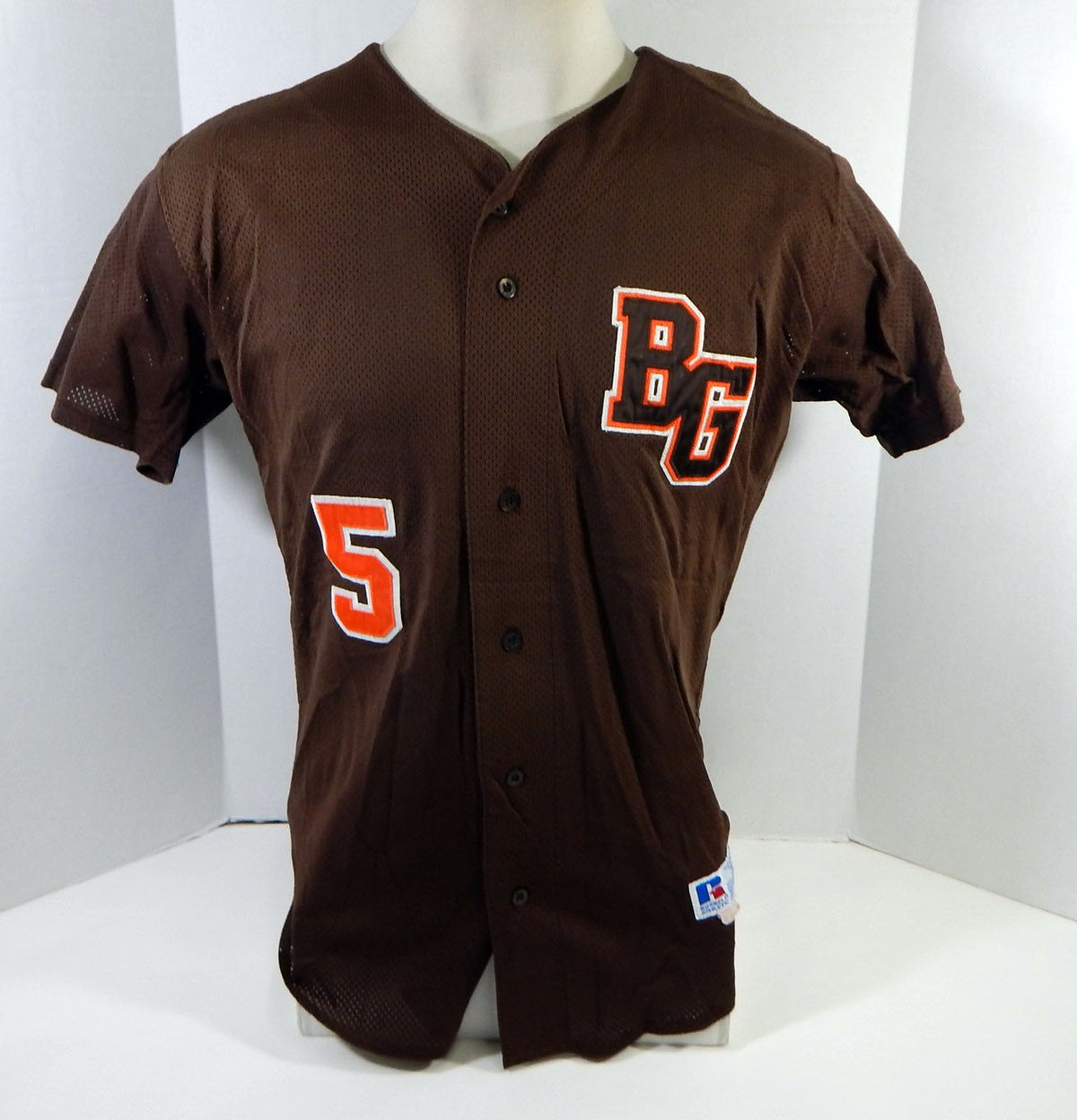Bowling Green Falcons #5 Game Used Brown Baseball Jersey 44 DP16751 Pic2
