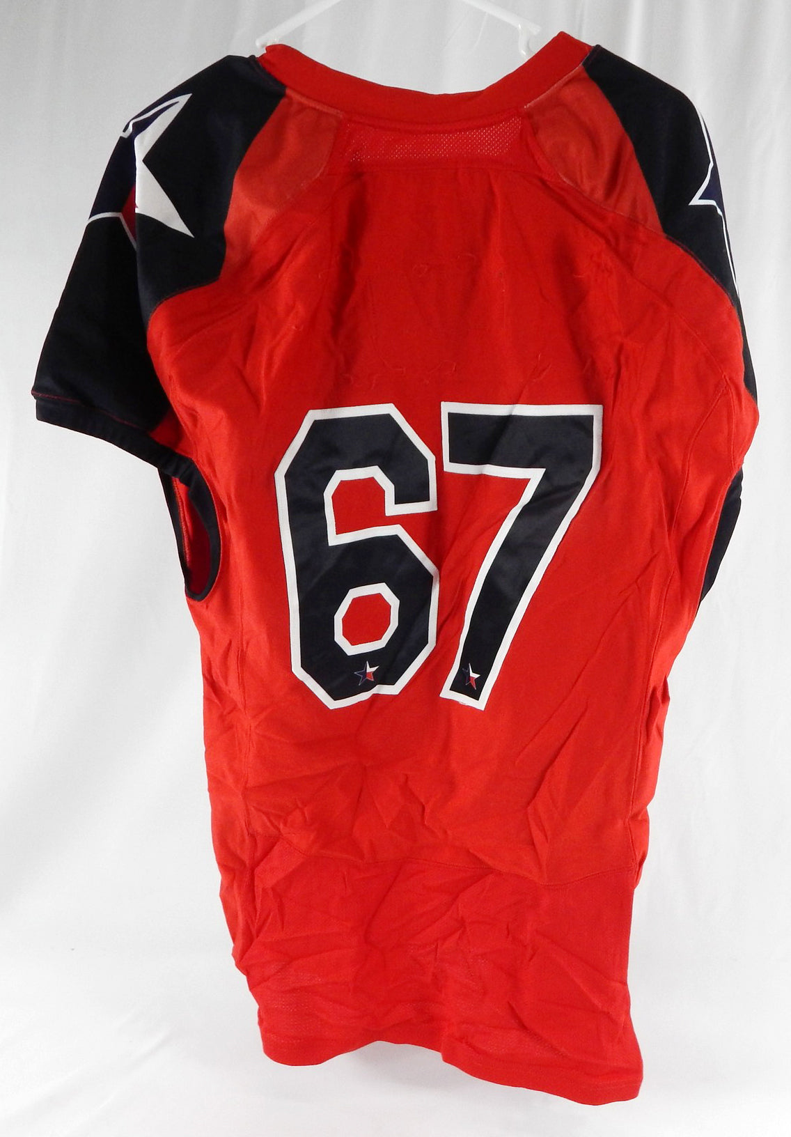 2012 Texas Tech Red Raiders #67 Game Used Red Jersey Lone Star Football NP R 5 Pic2