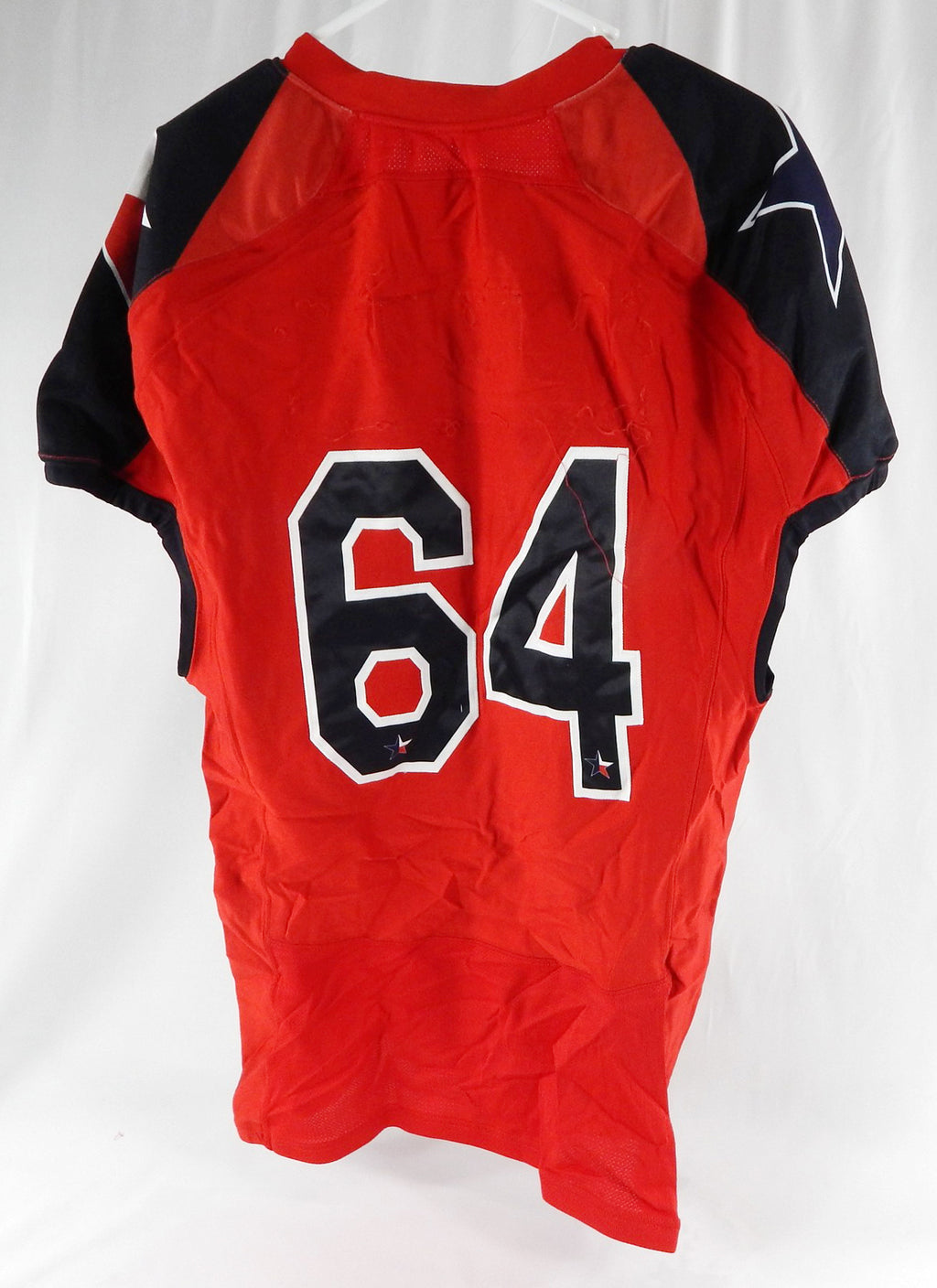 2012 Texas Tech Red Raiders #64 Game Used Red Jersey Lone Star Football NP R 6 Pic2