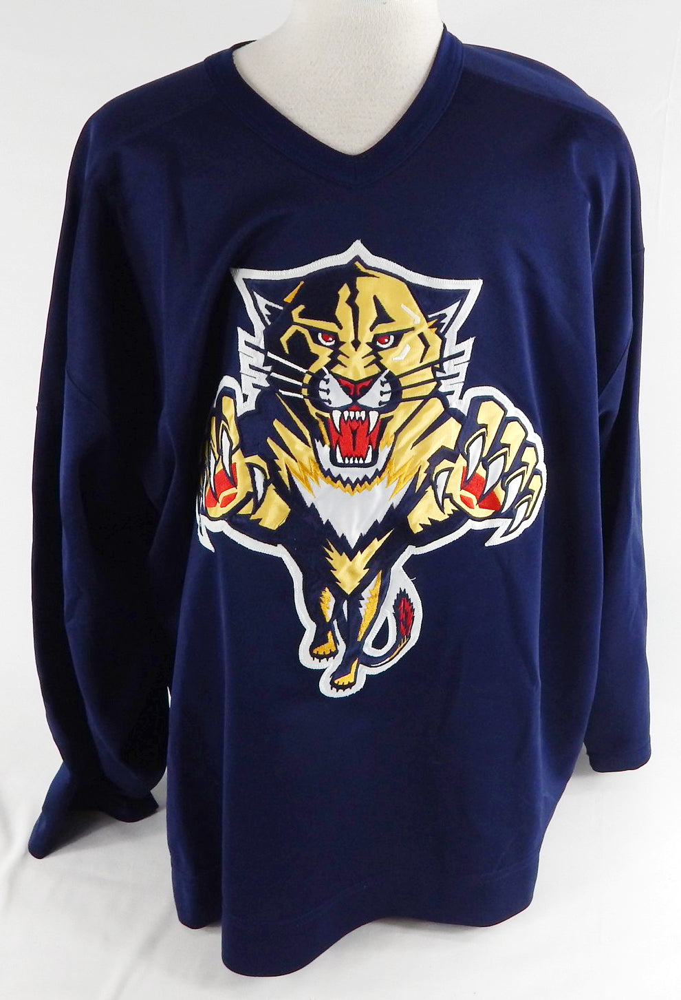 1990s Florida Panthers Ivan Novaseltsey #38 Game Used Navy Practice Jersey 58 7