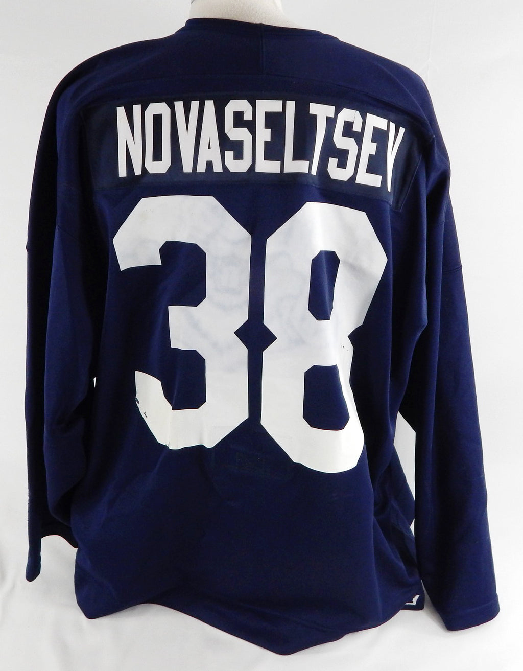 1990s Florida Panthers Ivan Novaseltsey #38 Game Used Navy Practice Jersey 58 7 Pic2