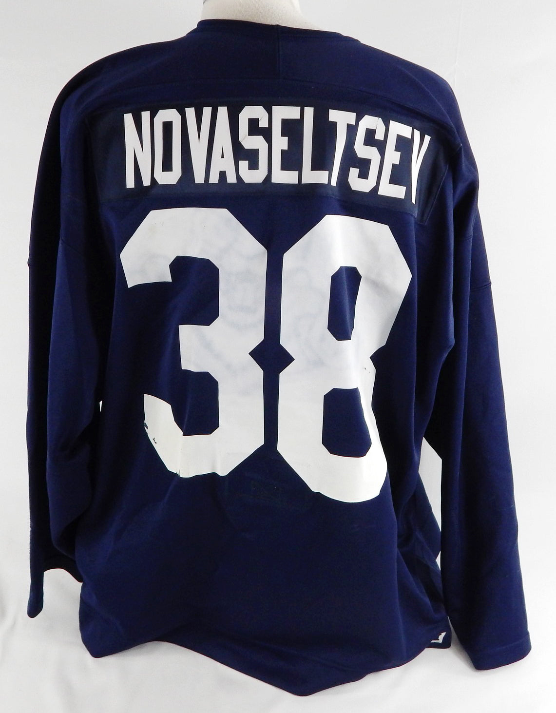 1990s Florida Panthers Ivan Novaseltsey #38 Game Used Navy Practice Jersey 58 7 Pic2