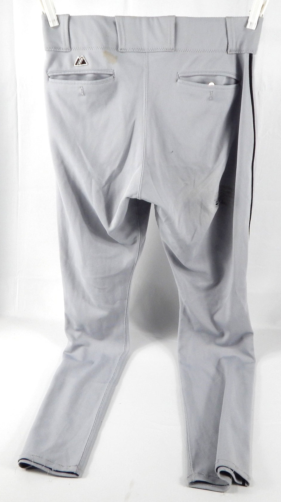 2012 Miami Marlins Omar Infante #12 Game Used Grey Pants 43 547 Pic2