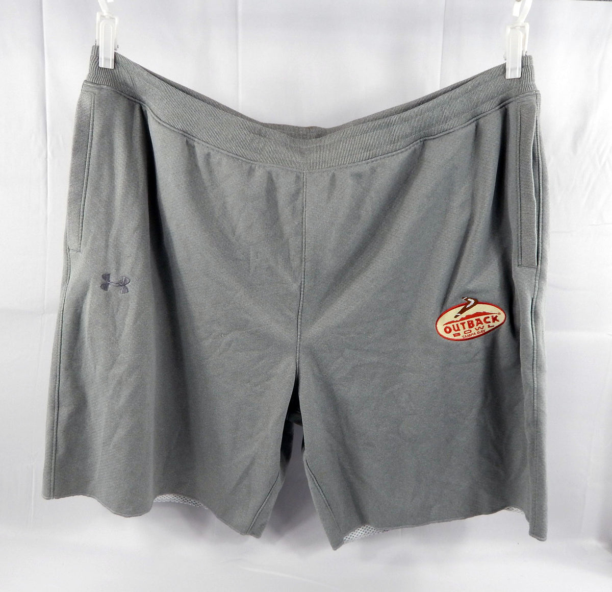 2014 Auburn Tigers Team Issued Grey Travel Shorts Outback Bowl 4XL 248