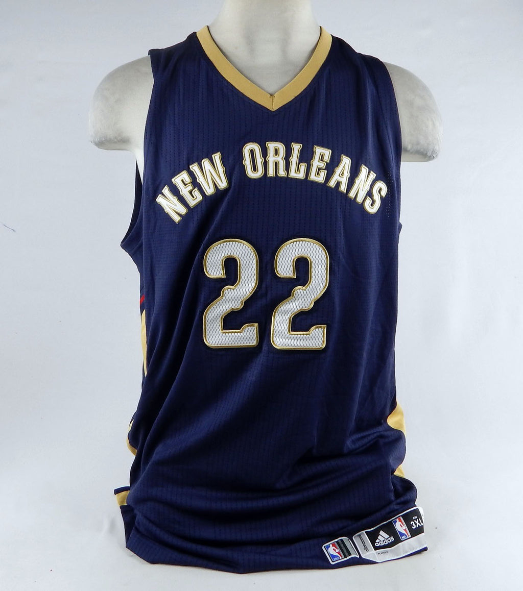 2014-15 New Orleans Pelicans Russ Smith #22 Game Issued Navy Jersey 3XL+4 356