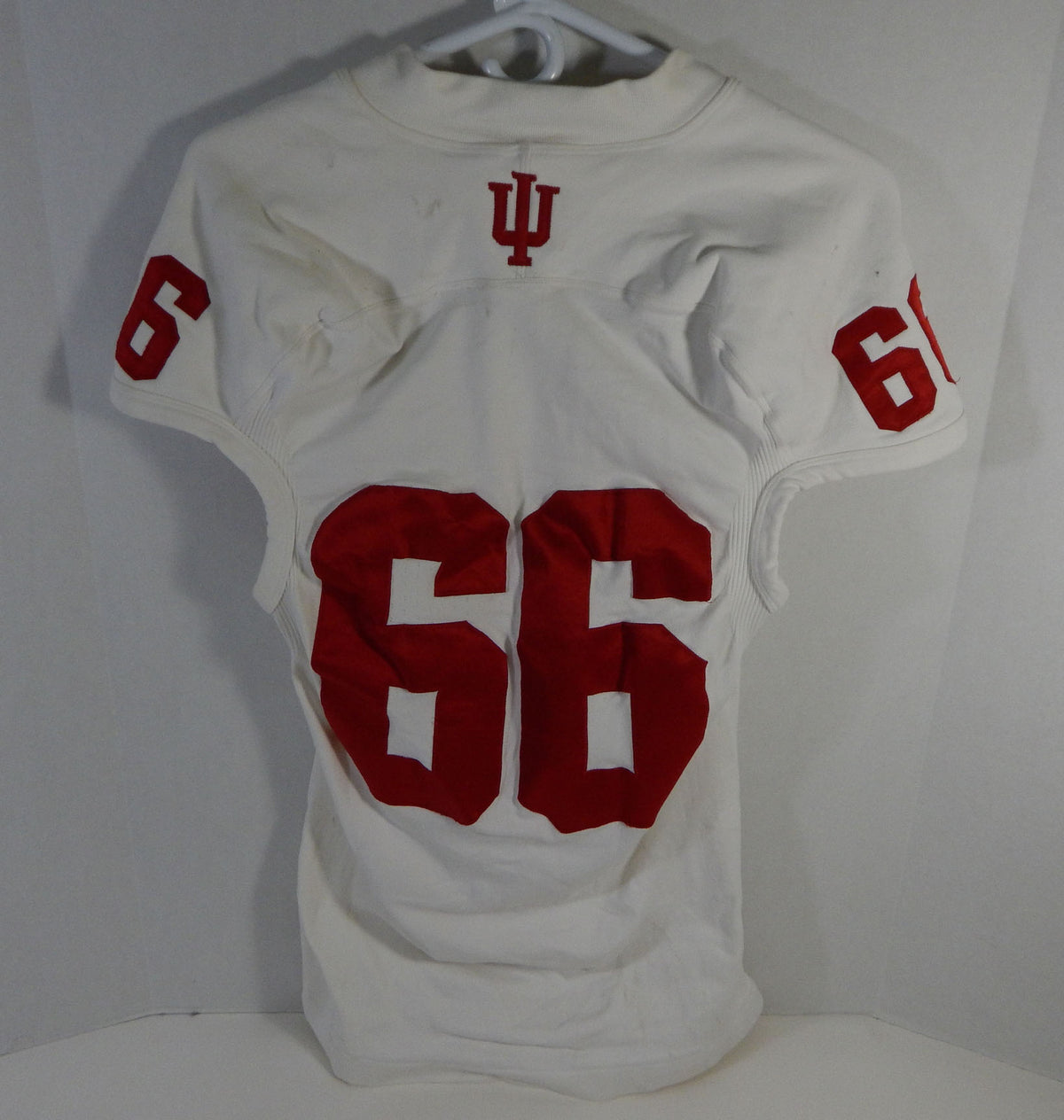 2012 Indiana Hoosiers #66 Game Used White Jersey Nameplate Removed L DP13935 Pic2