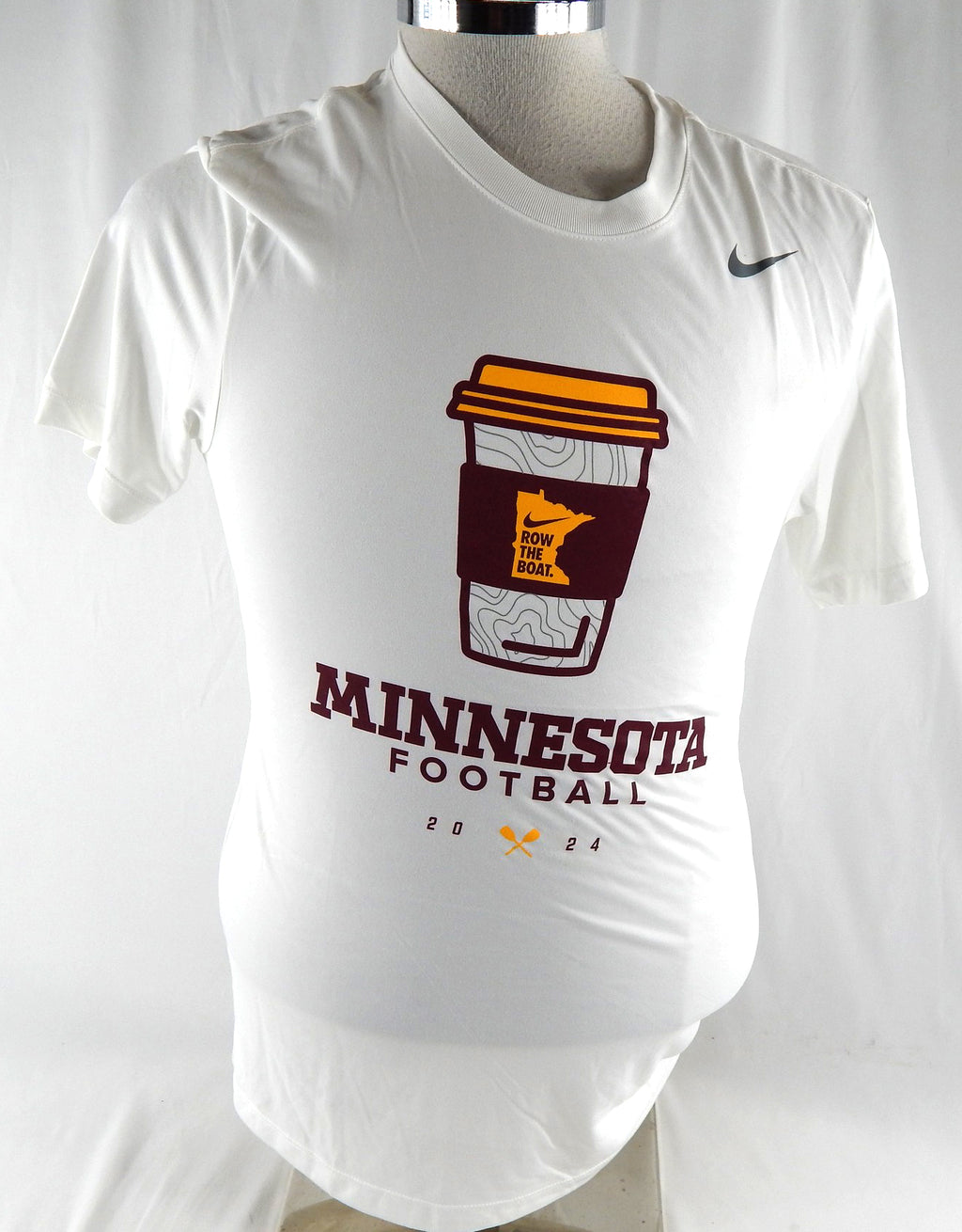 2024 Minnesota Golden Gophers Team Issued White Short Sleeve T Shirt S 231