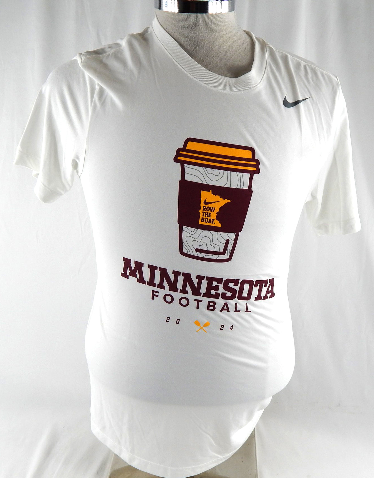 2024 Minnesota Golden Gophers Team Issued White Short Sleeve T Shirt S 231