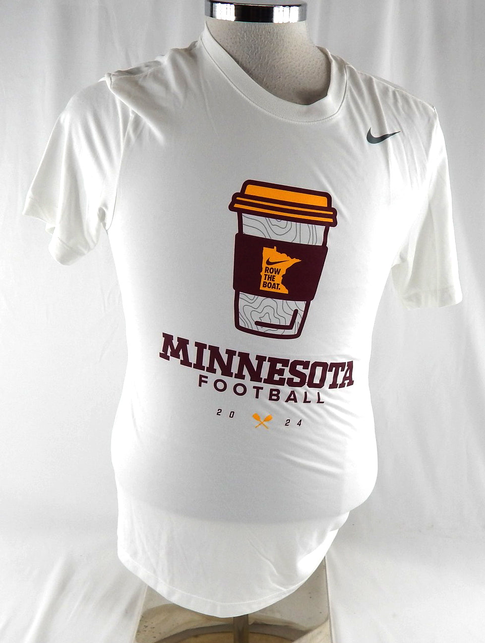 2024 Minnesota Golden Gophers Team Issued White Short Sleeve T Shirt S 231 Pic2