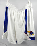 Kansas Jayhawks Game Issued White Shorts Basketball 3XL 637