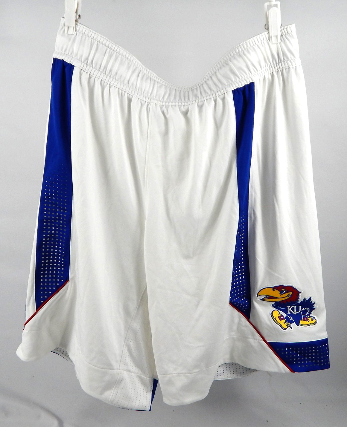 Kansas Jayhawks Game Issued White Shorts Basketball 3XL 637