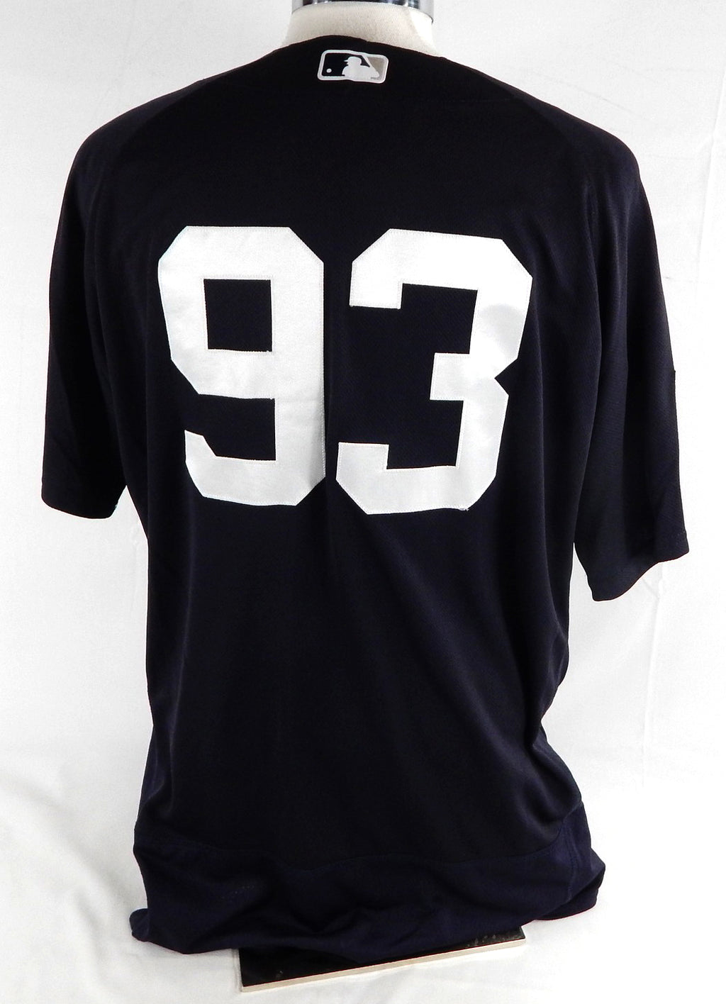2019 New York Yankees Zach Zehner #93 Game Used Navy Jersey ST Patch 46 676 Pic2
