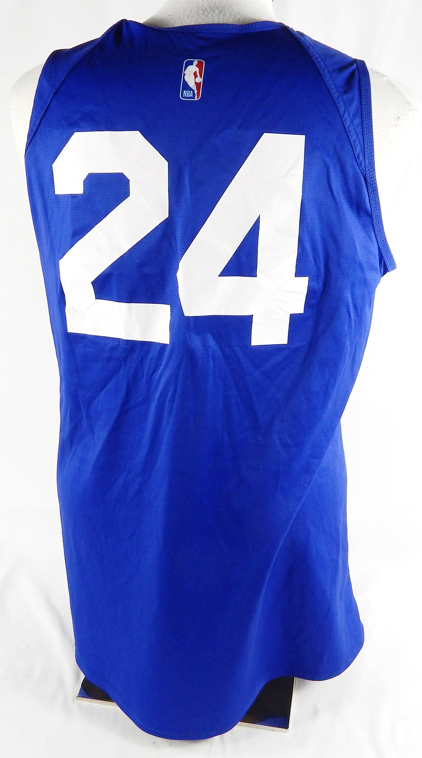 2023-25 Detroit Pistons #24 Game Used Blue Practice Jersey HFH Patch M DP88494 Pic2