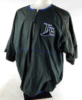 2000s Tampa Bay Devil Rays Jason Hammell #73 Game Used Green BP Jacket XXL 358