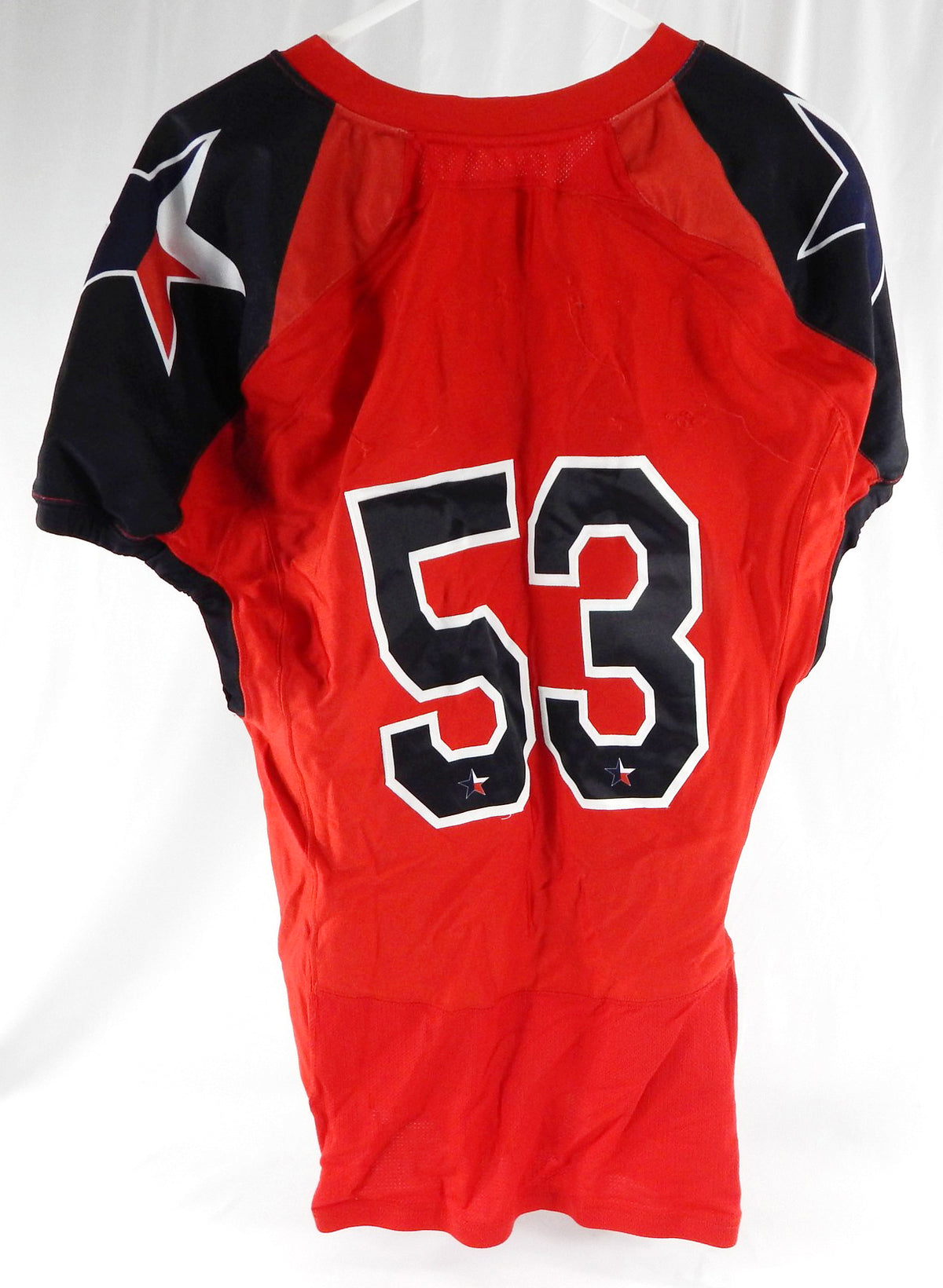 2012 Texas Tech Red Raiders #53 Game Used Red Jersey Lone Star Football NP R 50 Pic2