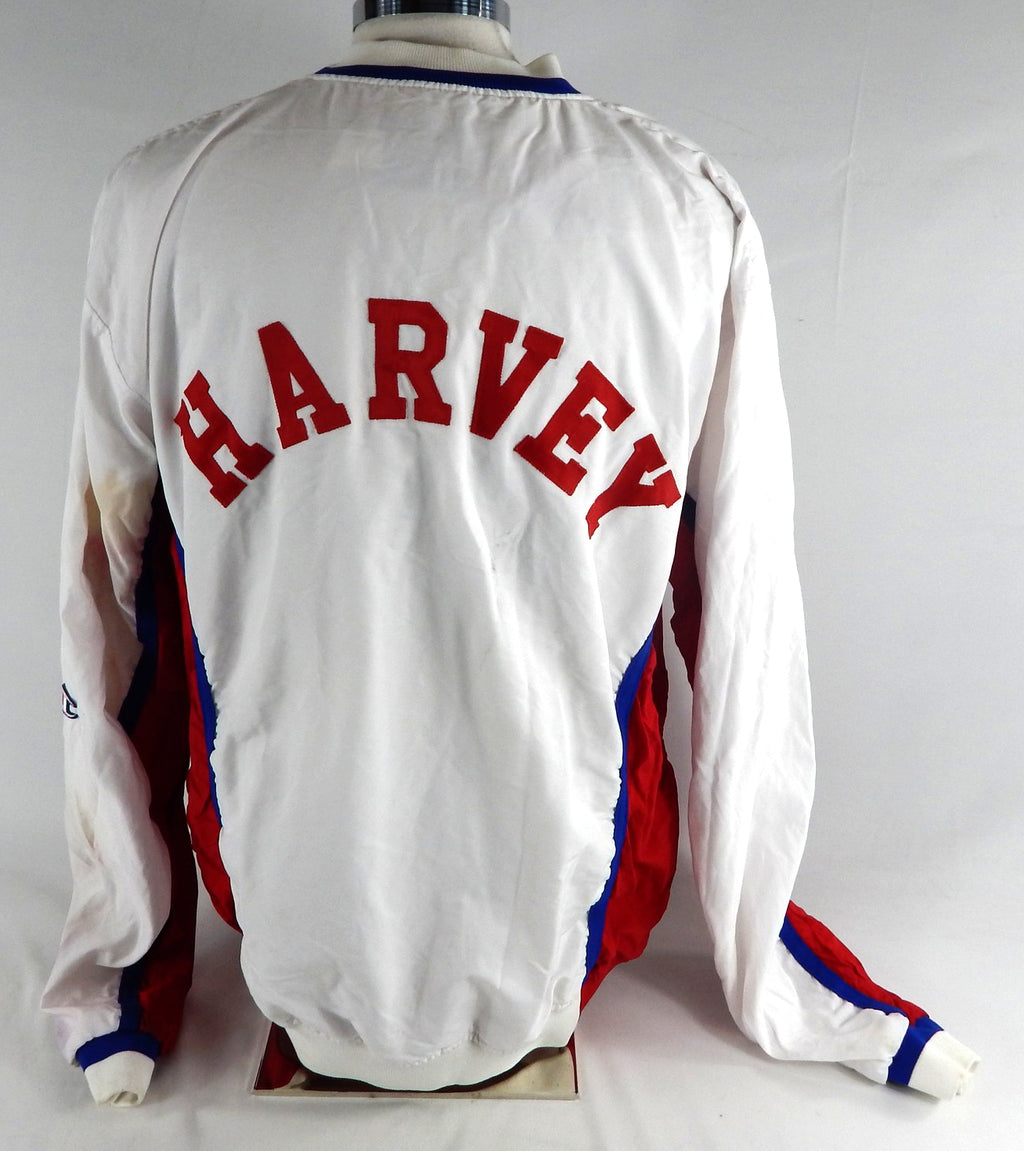 1995-96 Los Angeles Clippers Antonio Harvey #40 Game Used White Warm Up Jacket 0 Pic2