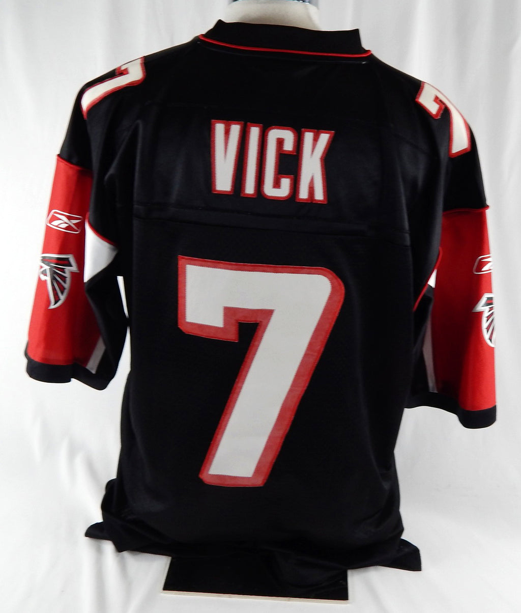 Men's Atlanta Falcons Michael Vick #7 Authentic Black Jersey Reebok L 233 Pic2