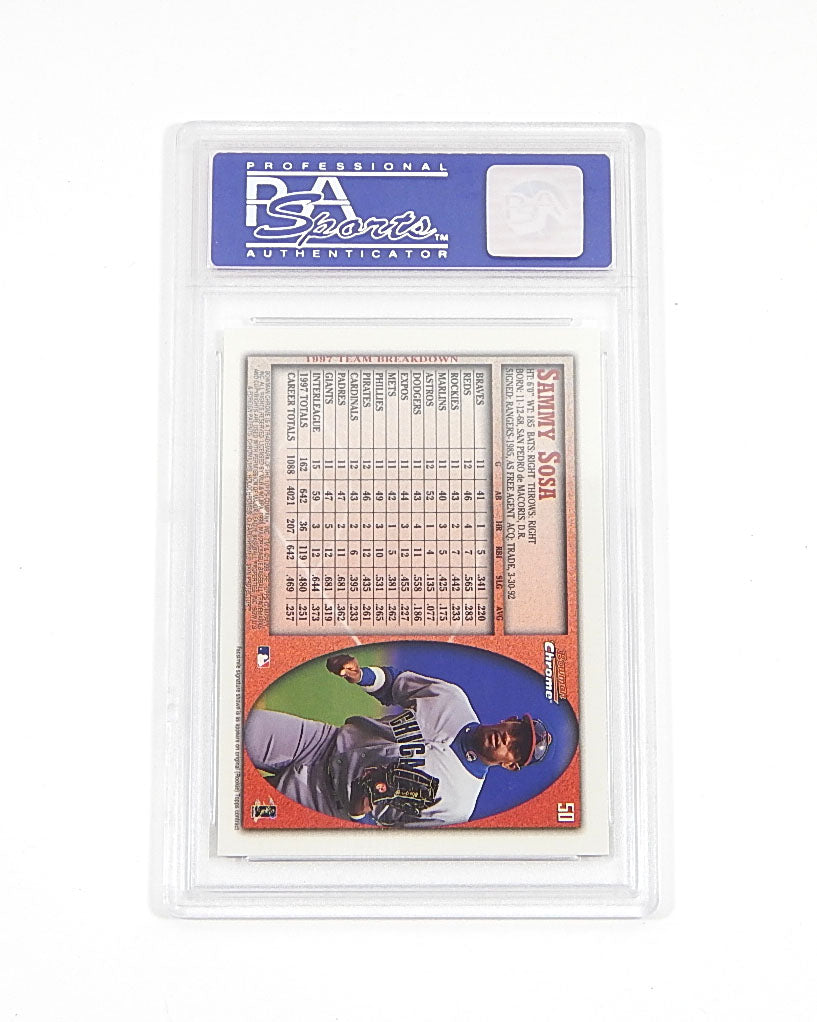 1998 Bowman Chrome Sammy Sosa #50 PSA 10 Pic2