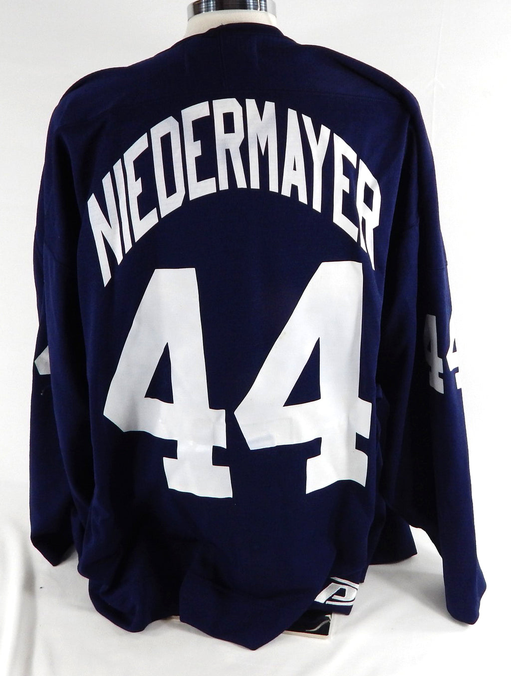 1990s Florida Panthers Rob Niedermayer #44 Game Used Navy Practice Jersey 58 52 Pic2